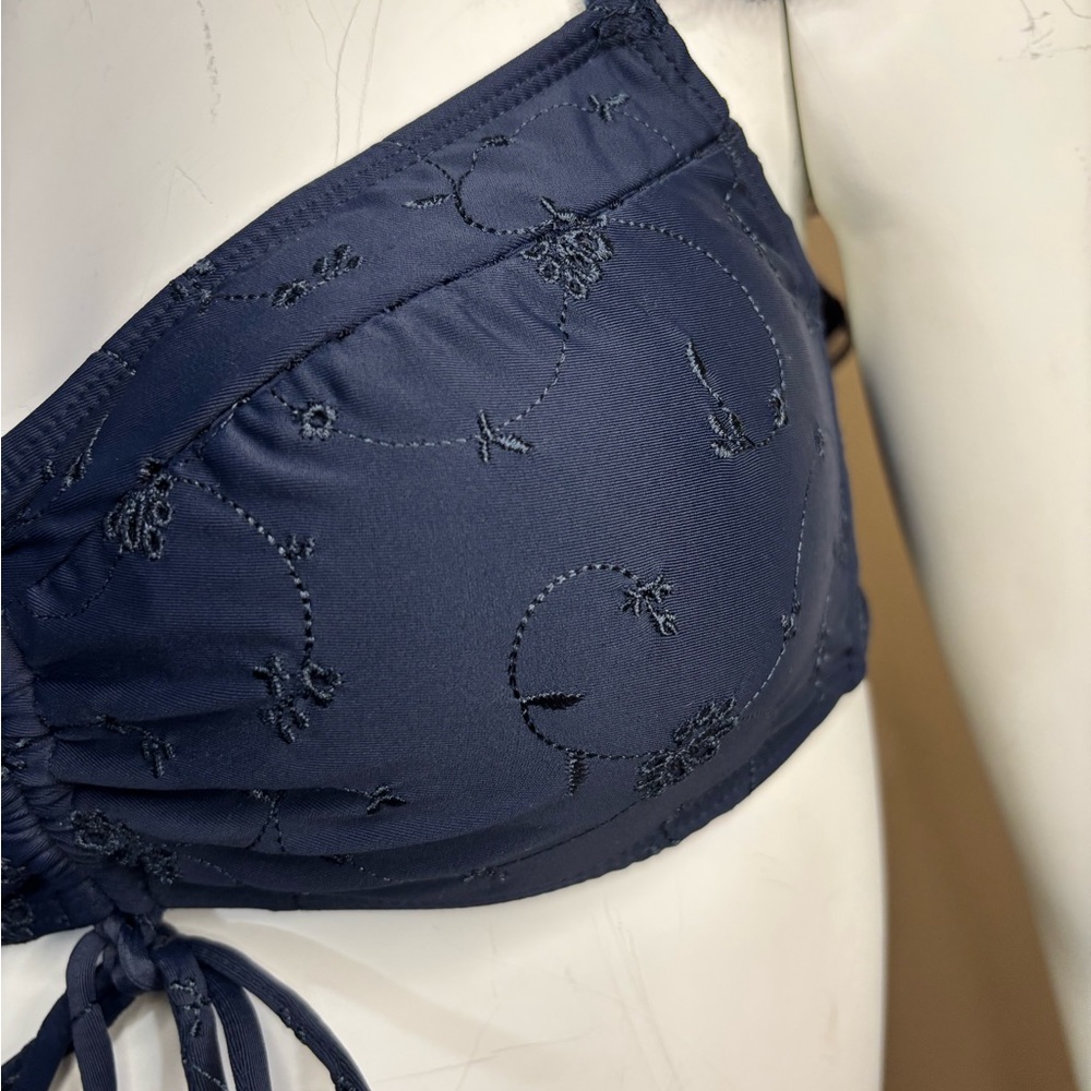 Jonathan Simkhai Blue Ruffle Bikini Set - Picture 7 of 13
